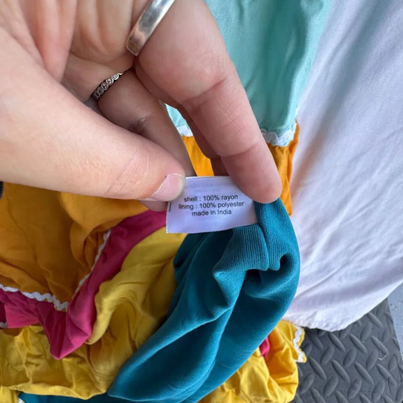 Lane Bryant Multicolor Boho Tiered Maxi Dress - Size 14/16 NWOT - Picture 7 of 8